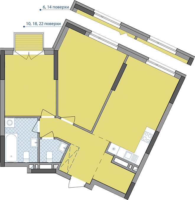 2-кімнатна