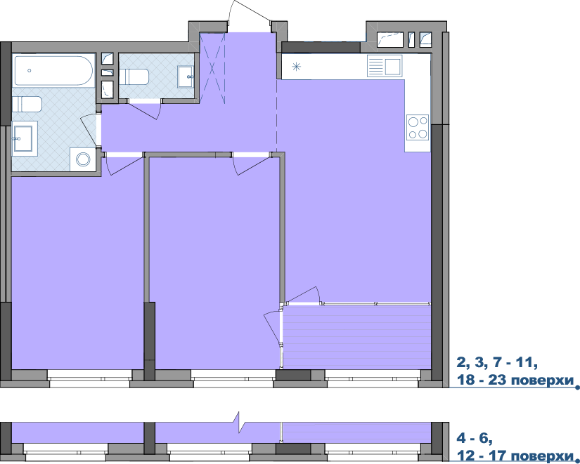 2-кімнатна