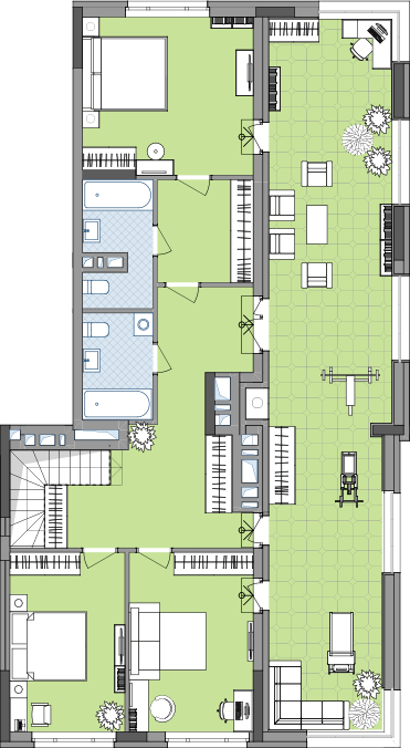 4-кімнатна
