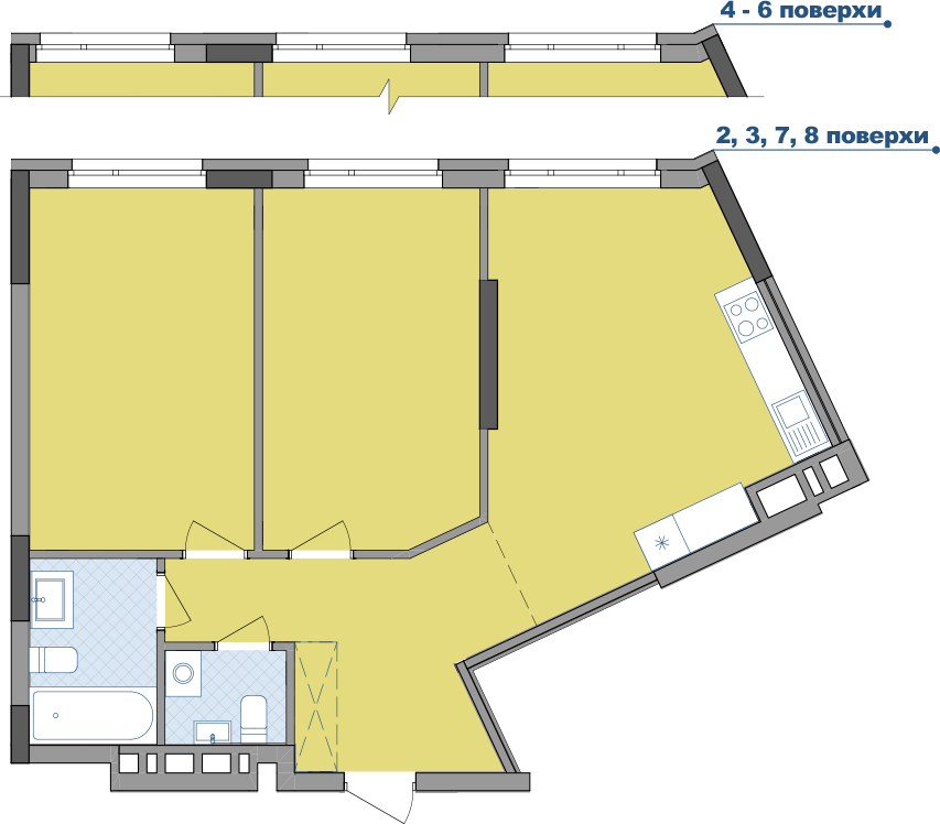 2-кімнатна