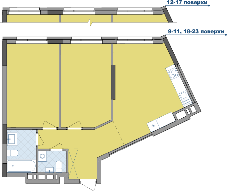 2-кімнатна