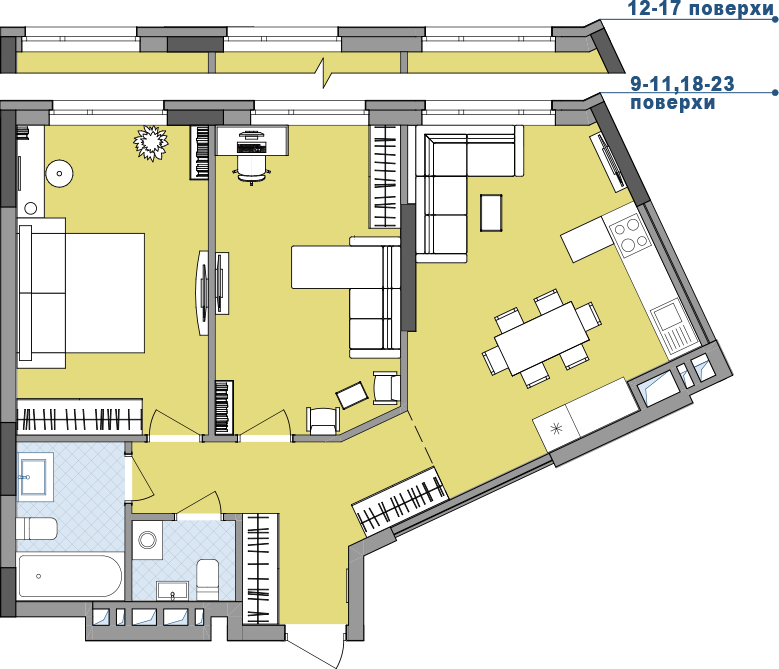 2-кімнатна
