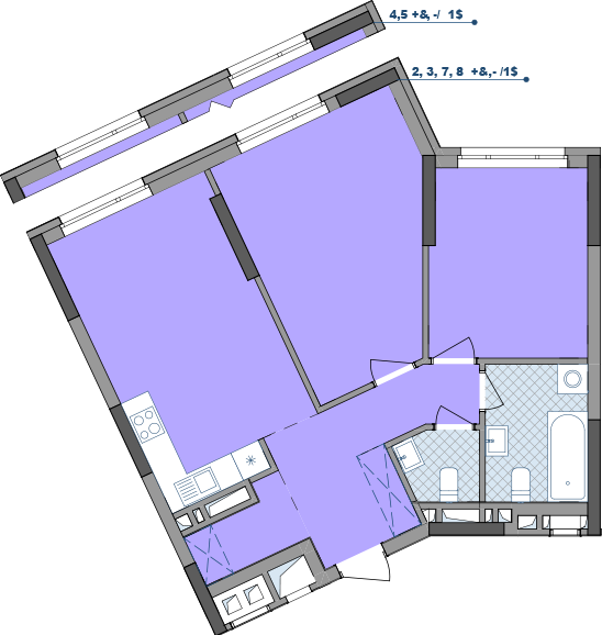 2-кімнатна