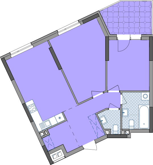 2-кімнатна