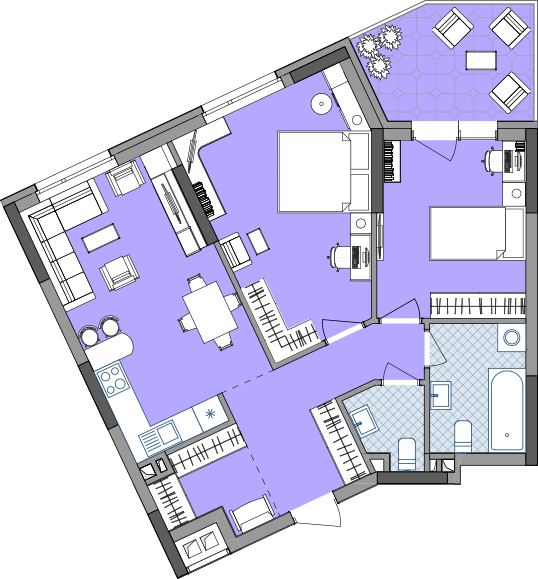 2-кімнатна