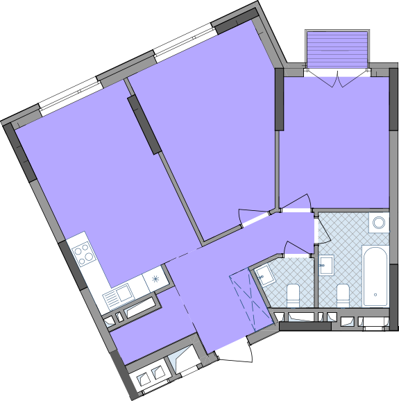 2-кімнатна