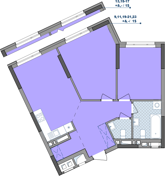 2-кімнатна