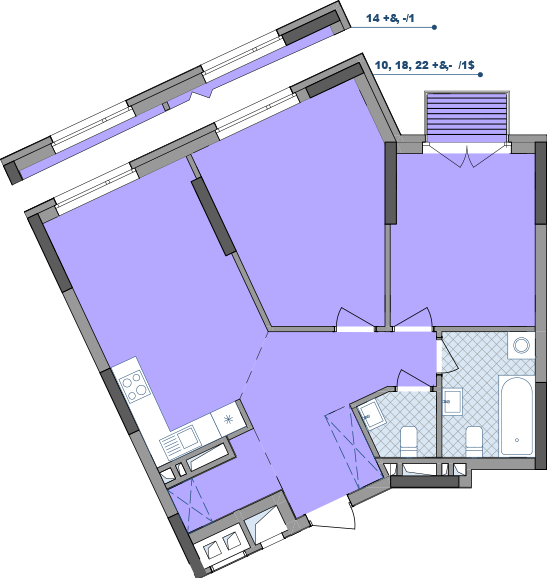 2-кімнатна