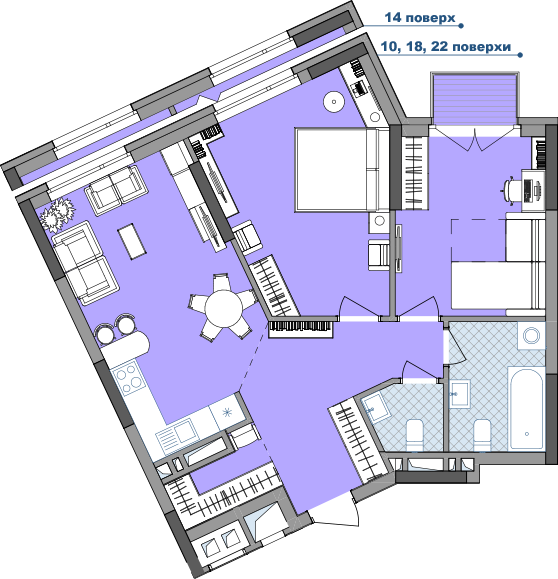 2-кімнатна