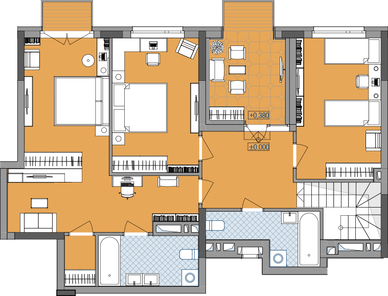 3-кімнатна